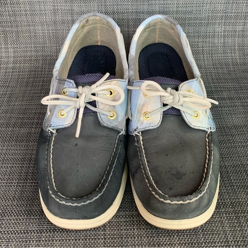 Sperry Top-Sider Intrepid 2 Eye Navy Boat Shoes Loafers Women’s Size 9.5